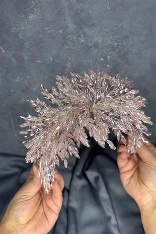 Yoğun İşlemeli Eva Kına Tacı Gelin Saç Aksesuarı