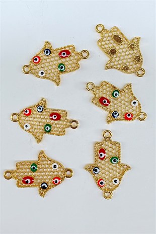 Fatma Ana Eli Evil Eye Beaded Bracelet Tip Yellow 1 Pcs