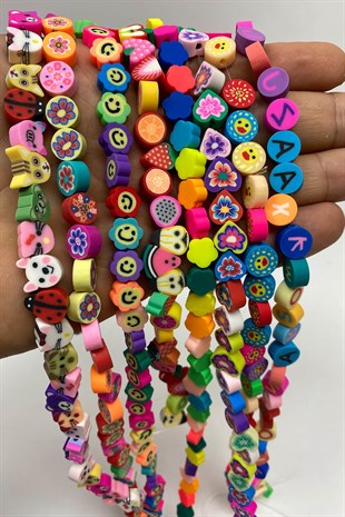 Figürlü Fimo Boncuk Seti 8 Dizi