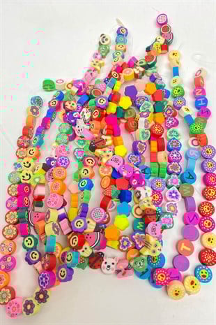 Figürlü Fimo Boncuk Seti 8 Dizi