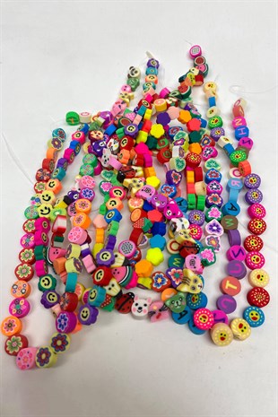 Figürlü Fimo Boncuk Seti 8 Dizi