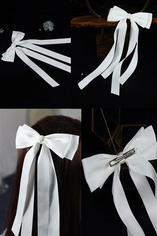 الجملة القوس الساتان Scrunchy اكسسوارات للشعر الزفاف