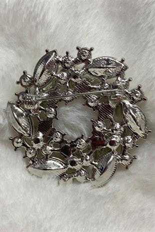 ملحق بروش طوق الفستان بالحجر الكامل