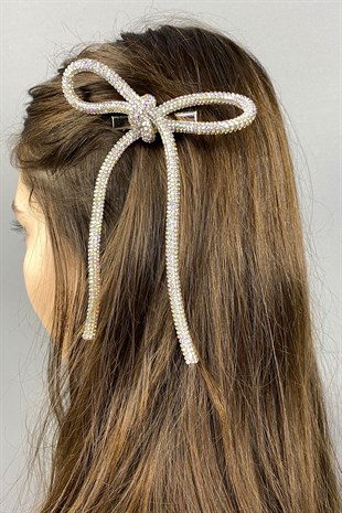 Full Taşlı Tasarım Fiyonk Saç Tokası