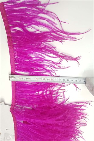 Fuchsia Ostrich Feather 1 mt