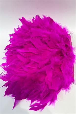 Fuşya Kaz Tüyü Otriş Biyeli Tüy