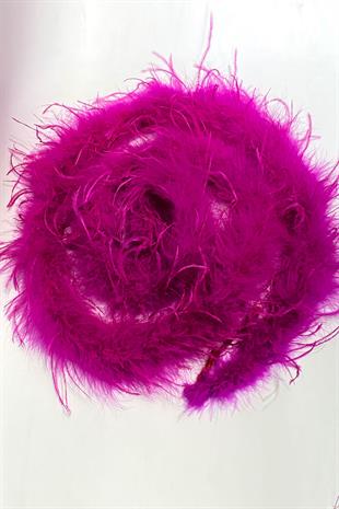Fuchsia Malibu Ostrich Feather