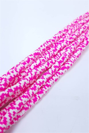 Multi Colored Fimo Dough Beads 6 mm