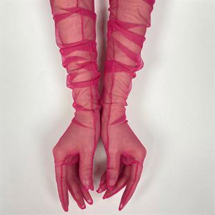 الجملة الفوشيه قفازات الزفاف الأنيقة الطويلة تول قفازات الزفاف / الزفاف / قفازات الحزب