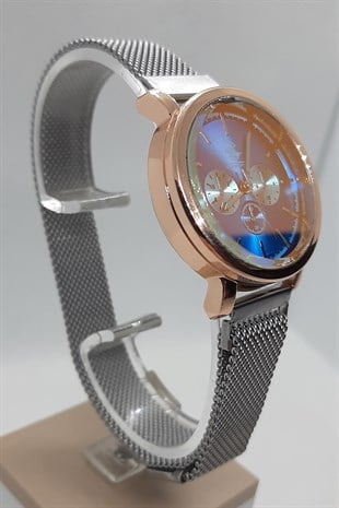 ساعة يد نسائية جي سبورت بولو جوبيتر روز وفضية