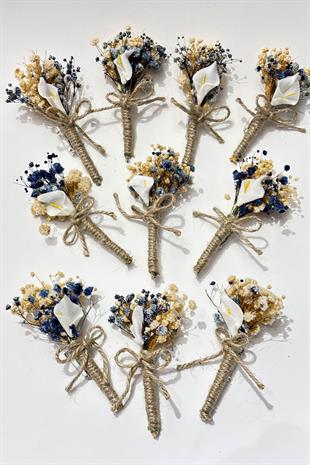 Gala Cipsolu Damat Yaka Çiçeği Sağdıç Çiçeği 10 Adet