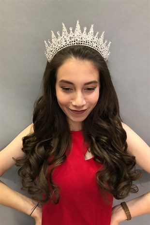 Gatria Model Silver Bridal Crown