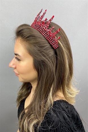 Gatria Model Red Bridal Henna Crown