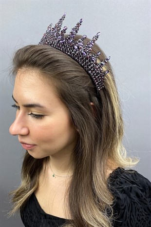 Gatria Model Purple Bridal Henna Crown