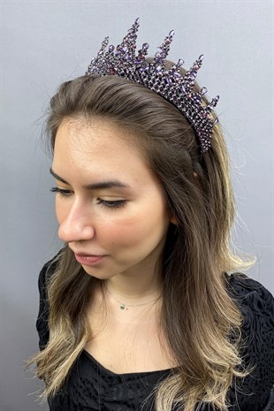 Gatria Model Purple Bridal Henna Crown