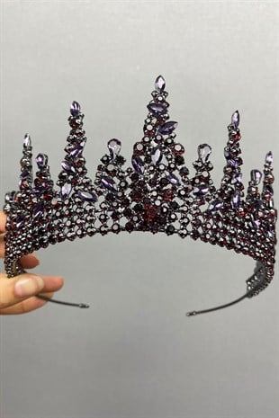 Gatria Model Purple Bridal Henna Crown