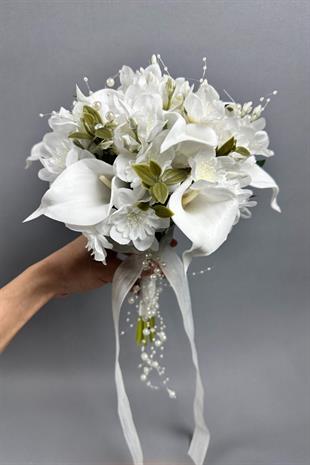 Gelin Buketi Çiçeği Ve Nikah Aksesuarı Seti