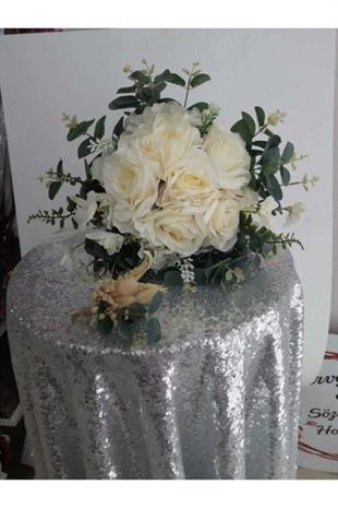 Gelin Buketi, Gelin Çiçeği (damat Yaka Çiçeği Ile)