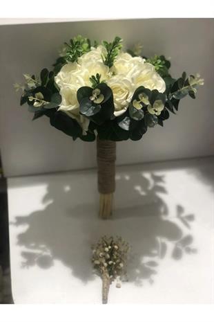 Gelin Buketi Nişan Çiçeği Damat Yaka Çiçeği