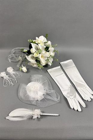 Gelin Çiçeği Ve Nikah Set Aksesuaları