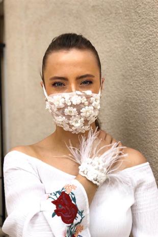 الجملة قناع الزفاف وسوار الريشة