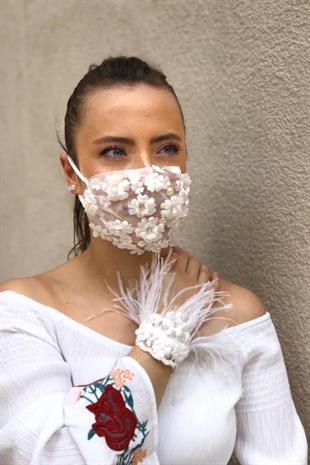 الجملة قناع الزفاف وسوار الريشة