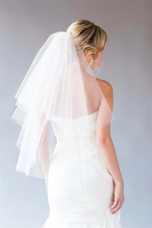 Gelin Özel Tasarım Gelin Duvağı 2 Kat