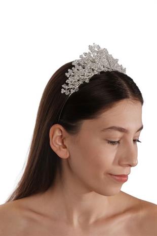 Gelin Zirkon Nikah Düğün Tacı Parlak Taşların Büyüsü İle