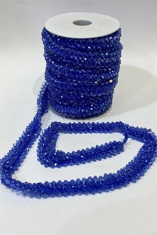 Geniş Kristal Boncuklu İşlemeli Şerit