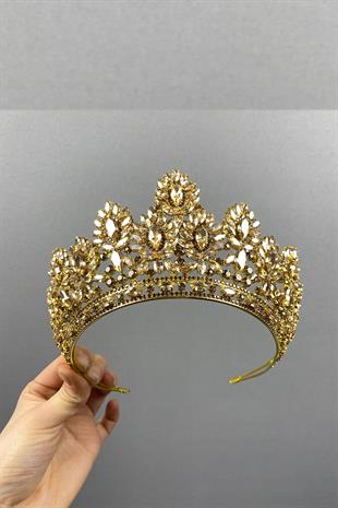 Godiva High Stone Bridal Henna Crown
