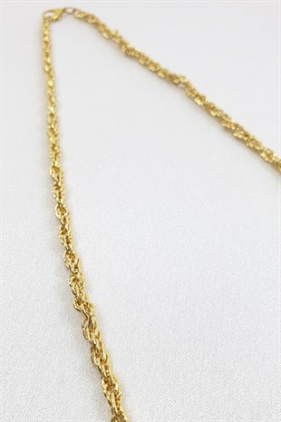 Gold Burma Model Chain Necklace