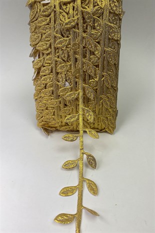 Gold Dekoratif Yaprak Şerit Su Taşı 1 mt