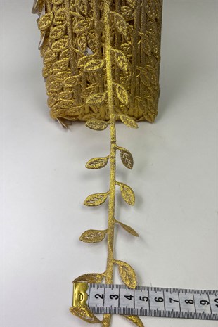 Gold Dekoratif Yaprak Şerit Su Taşı 1 mt