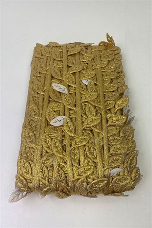 Gold Dekoratif Yaprak Şerit Su Taşı 1 mt