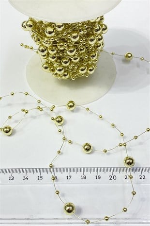 Gold Misinalı Şerit İnci 10 mt