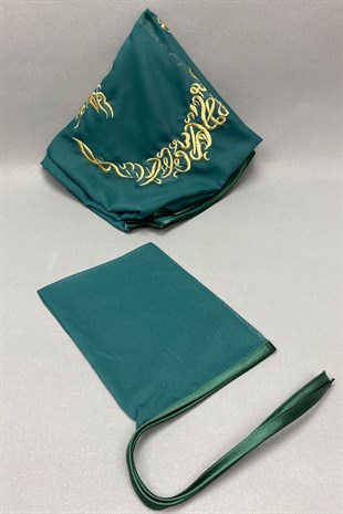 Gold Nakış Simli Biyeli Ay Yıldızlı Damat Örtüsü Seti