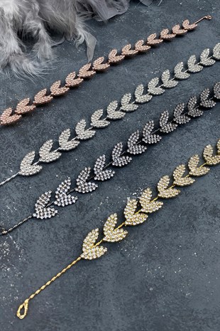 Gold Leaf Pattern Bella Bridal Hair Accessory