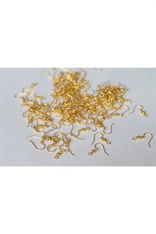 Gold Renk Küpe Kancası Küpe Klipsi 50 Çift