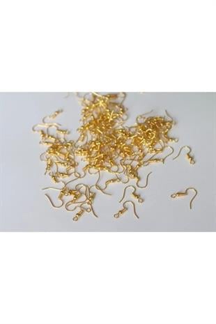 Gold Renk Küpe Kancası Küpe Klipsi 50 Çift