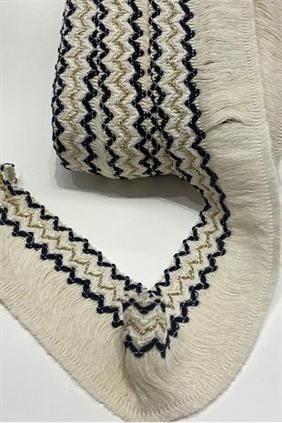 Gold Black Cotton Tassel Fringe