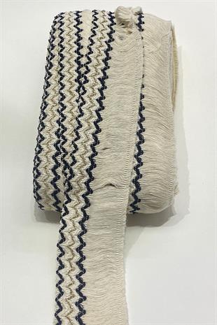 Gold Black Cotton Tassel Fringe