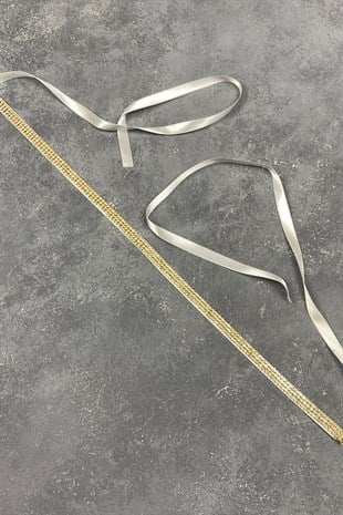 Gold Taşlı Özel Tasarım Bel Kemeri 