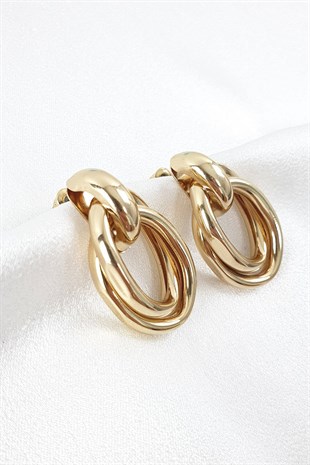 Gold Vintage Model Küpe