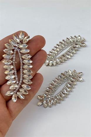 Göz Deseli Taşlı Ütüyle Yapışan Parlak Taşlı Aplik