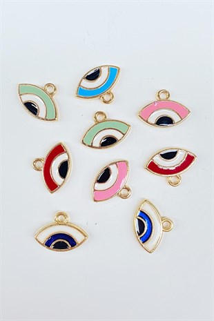 Eye Pattern Metal Pendant Colorful 1 pcs