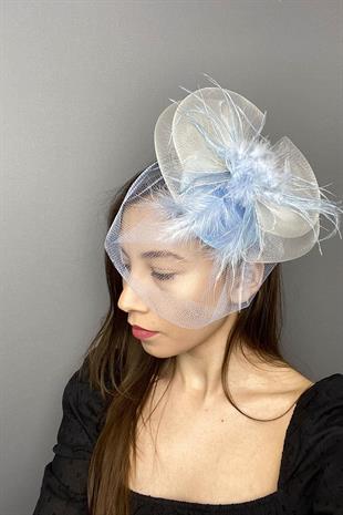 الجملة اليونانية تول قبعة الزفاف Voilet وقبعة الحزب