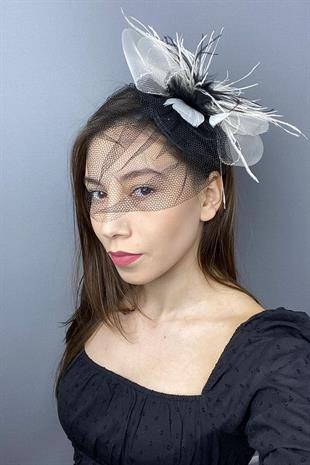 الجملة قبعة الزفاف الفوال تول اليونانية والإكسسوارات الشعر