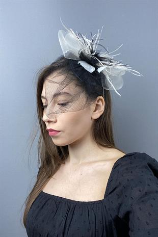 Greek Tulle Voile Wedding Hat And Hair Accessory