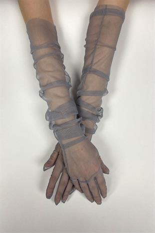 الجملة رمادي 10 قطعة قفازات الزفاف تول قفازات الزفاف / الزفاف / قفازات الحزب