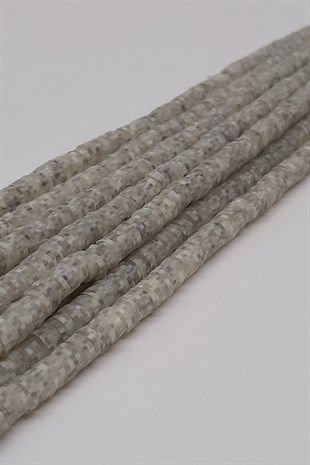 Gri Desenli Fimo Hamur Boncuk 6Mm